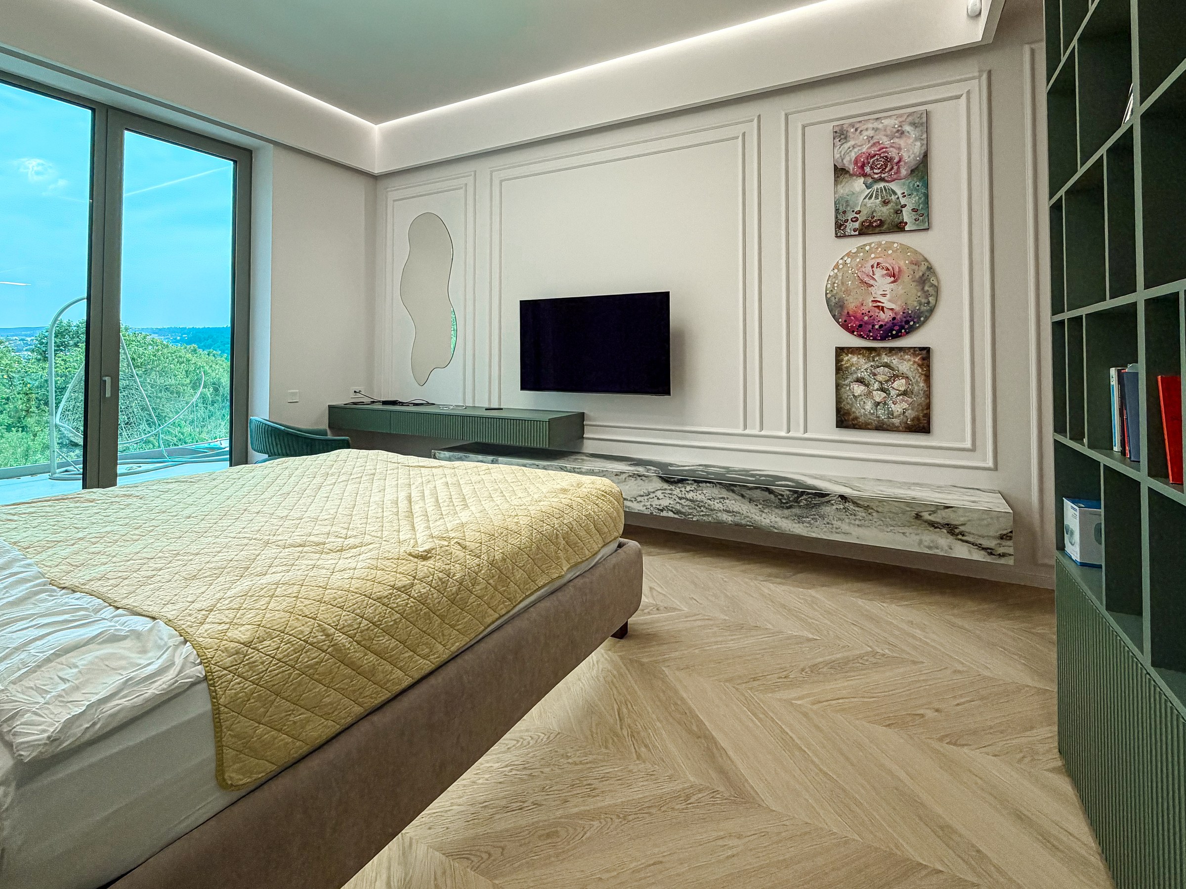 Residential House Cluj — Master bedroom interior